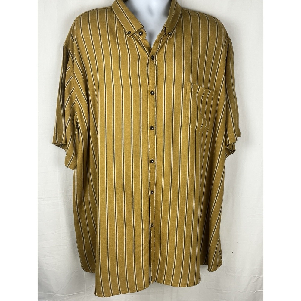 Johnny Bigg Men's 6XLT Short Sleeve Button Up Relaxed Casual Shirt